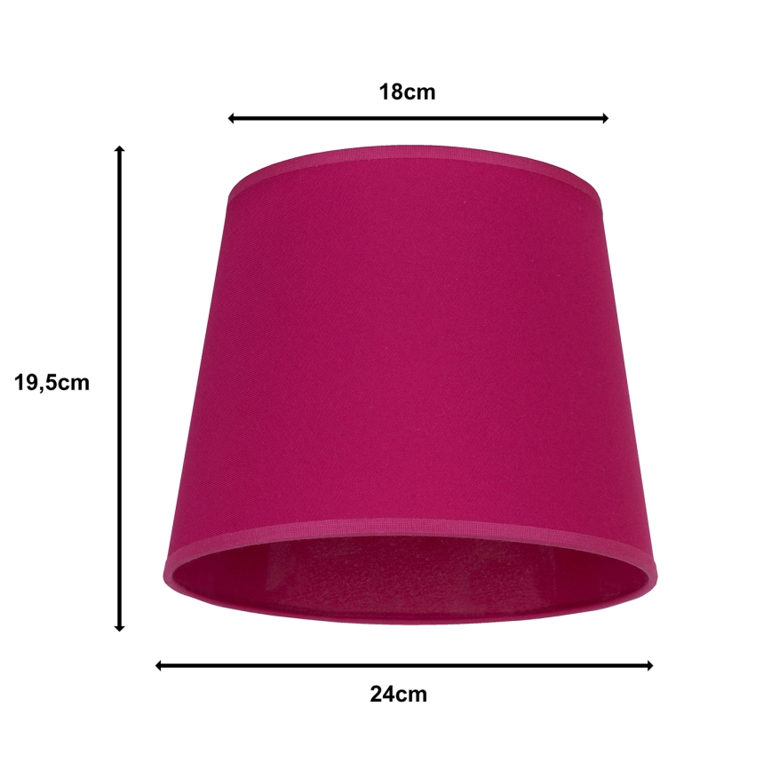 Duolla - Tienidlo k stolnej lampe CLASSIC M E27 pr. 24 cm ružová