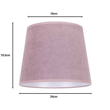 Duolla - Tienidlo k stolnej lampe CLASSIC M E27 pr. 24 cm ružová