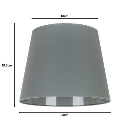 Duolla - Tienidlo k stolnej lampe CLASSIC M E27 pr. 24 cm šedá