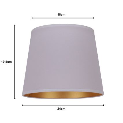 Duolla - Tienidlo k stolnej lampe CLASSIC M E27 pr. 24 cm šedá