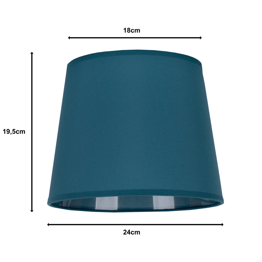 Duolla - Tienidlo k stolnej lampe CLASSIC M E27 pr. 24 cm tyrkysová