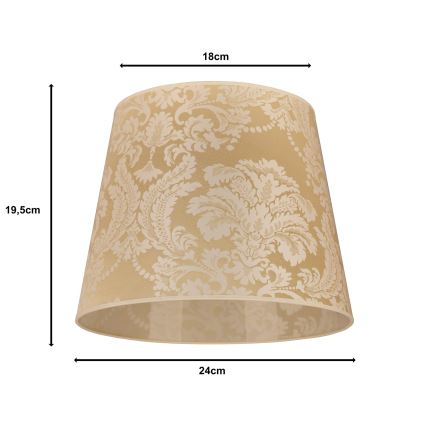 Duolla - Tienidlo k stolnej lampe CLASSIC M E27 pr. 24 cm zlatá