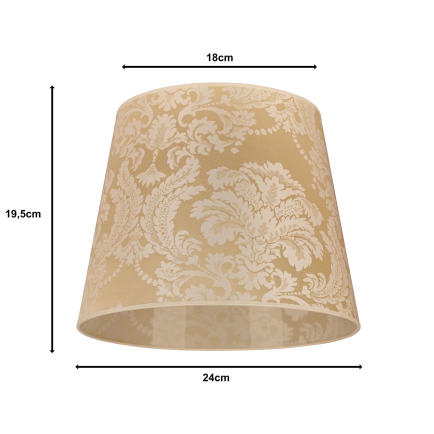 Duolla - Tienidlo k stolnej lampe CLASSIC M E27 pr. 24 cm zlatá