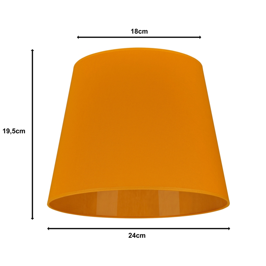 Duolla - Tienidlo k stolnej lampe CLASSIC M E27 pr. 24 cm žltá