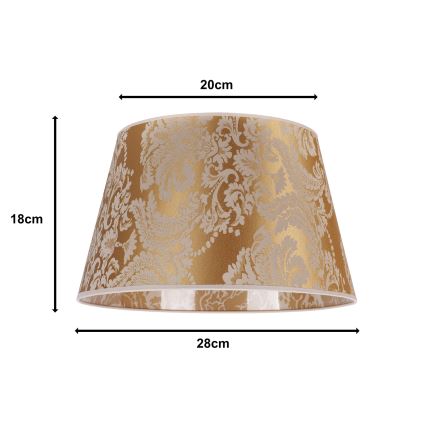 Duolla - Tienidlo k stolnej lampe CONE M E27 pr. 28 cm zlatá