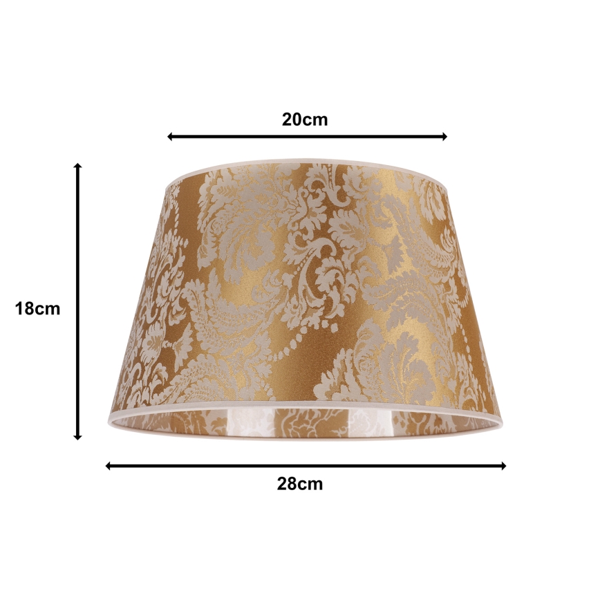 Duolla - Tienidlo k stolnej lampe CONE M E27 pr. 28 cm zlatá