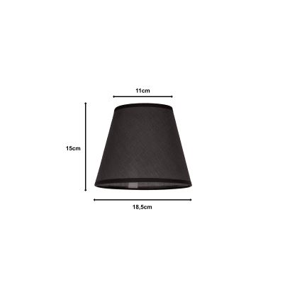 Duolla - Tienidlo k stolnej lampe SOFIA XS E14 pr. 18,5 cm antracit