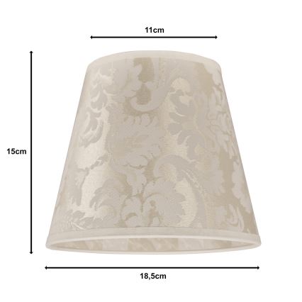 Duolla - Tienidlo k stolnej lampe SOFIA XS E14 pr. 18,5 cm béžová