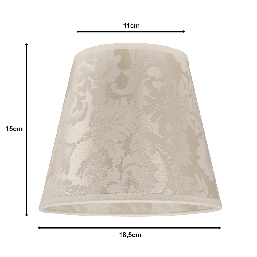 Duolla - Tienidlo k stolnej lampe SOFIA XS E14 pr. 18,5 cm béžová