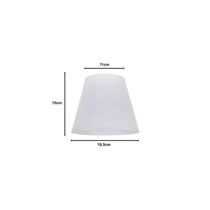 Duolla - Tienidlo k stolnej lampe SOFIA XS E14 pr. 18,5 cm biela
