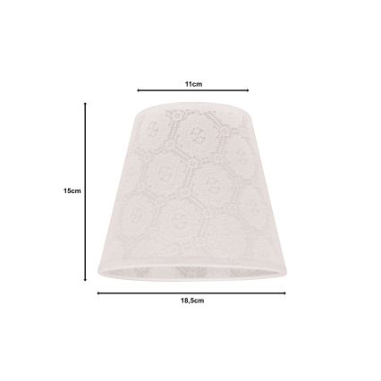 Duolla - Tienidlo k stolnej lampe SOFIA XS E14 pr. 18,5 cm biela