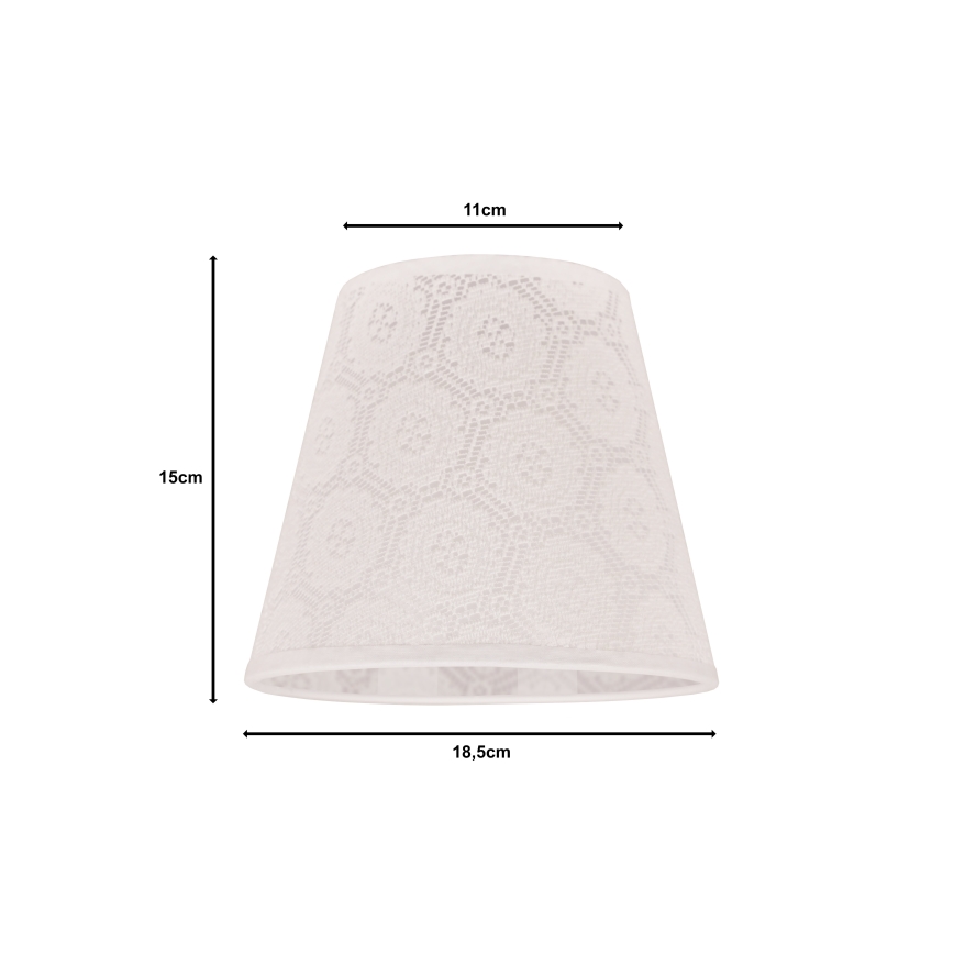 Duolla - Tienidlo k stolnej lampe SOFIA XS E14 pr. 18,5 cm biela
