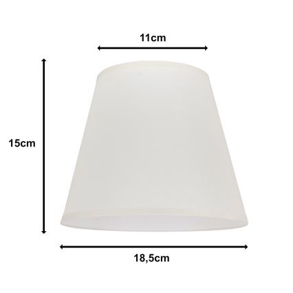 Duolla - Tienidlo k stolnej lampe SOFIA XS E14 pr. 18,5 cm krémová