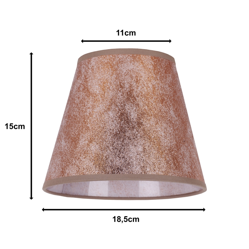 Duolla - Tienidlo k stolnej lampe SOFIA XS E14 pr. 18,5 cm medená