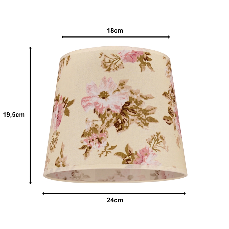 Duolla - Tienidlo k stolnej lampe SOFIA XS E14 pr. 18,5 cm ruža
