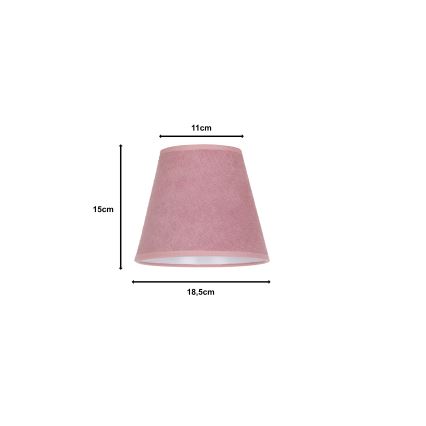Duolla - Tienidlo k stolnej lampe SOFIA XS E14 pr. 18,5 cm ružová