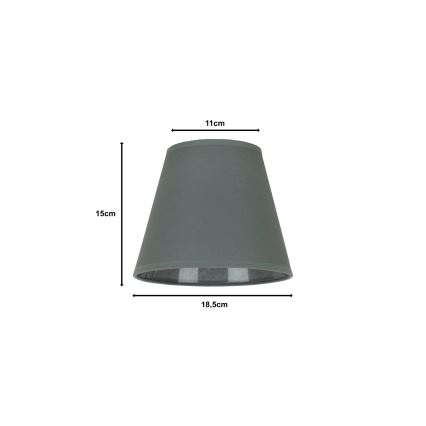 Duolla - Tienidlo k stolnej lampe SOFIA XS E14 pr. 18,5 cm šedá