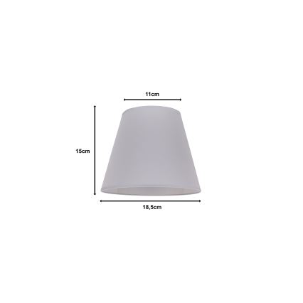 Duolla - Tienidlo k stolnej lampe SOFIA XS E14 pr. 18,5 cm šedá