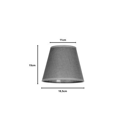 Duolla - Tienidlo k stolnej lampe SOFIA XS E14 pr. 18,5 cm šedá