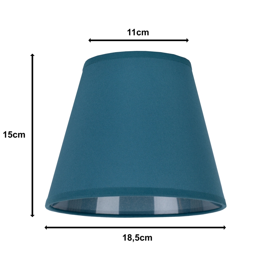 Duolla - Tienidlo k stolnej lampe SOFIA XS E14 pr. 18,5 cm tyrkysová