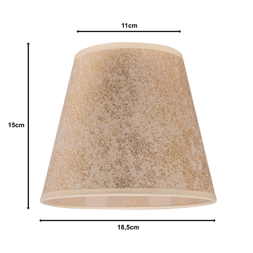 Duolla - Tienidlo k stolnej lampe SOFIA XS E14 pr. 18,5 cm zlatá