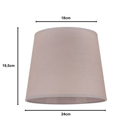 Duolla - Tienidlo k stolný lampě CLASSIC M E27 pr. 24 cm béžová