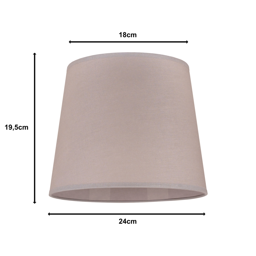 Duolla - Tienidlo k stolný lampě CLASSIC M E27 pr. 24 cm béžová
