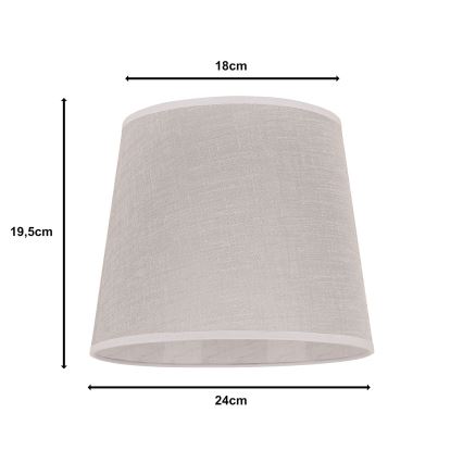Duolla - Tienidlo k stolný lampě CLASSIC M E27 pr. 24 cm béžová