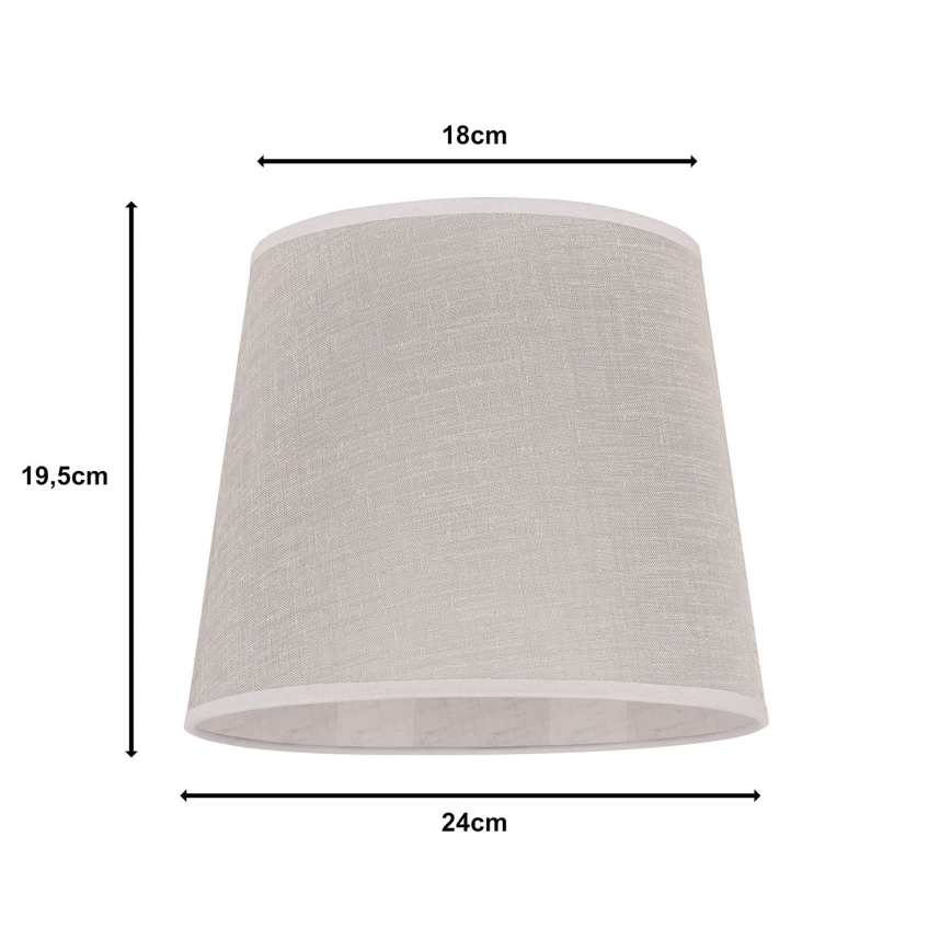 Duolla - Tienidlo k stolný lampě CLASSIC M E27 pr. 24 cm béžová