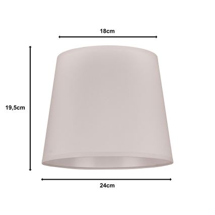 Duolla - Tienidlo k stolný lampě CLASSIC M E27 pr. 24 cm biela