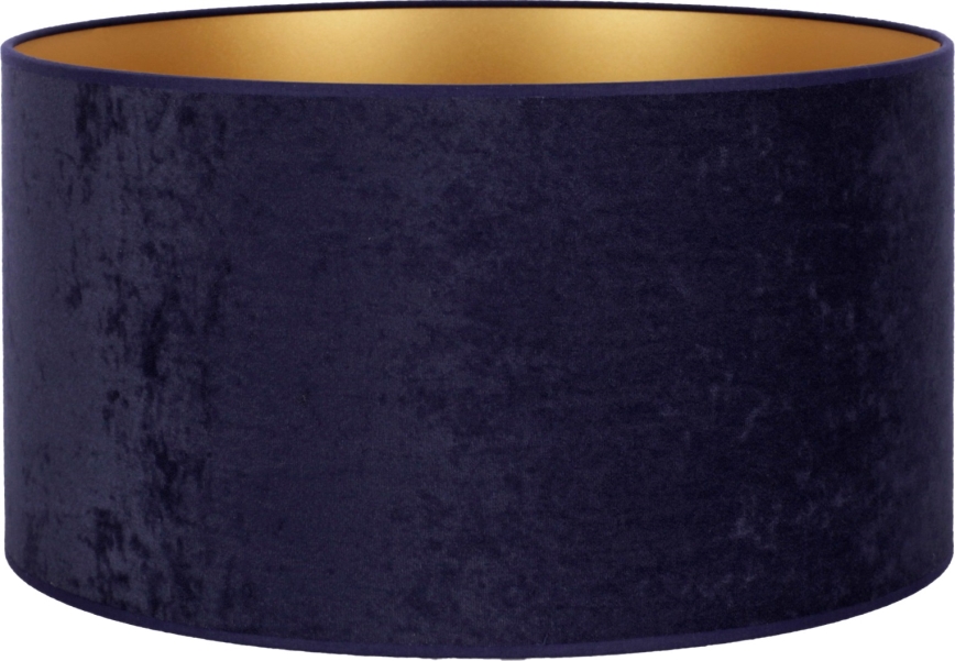 Duolla - Tienidlo univerzálne VELVET E27 pr. 35 cm modrá/zlatá