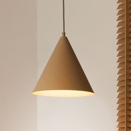 Duolla - Závesný luster na lanku IRONLINE 1xG9/3W/230V priemer 25 cm béžový