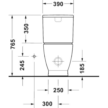 Duravit 20600900002 - WC kombi D-CODE keramika/lesklá biela