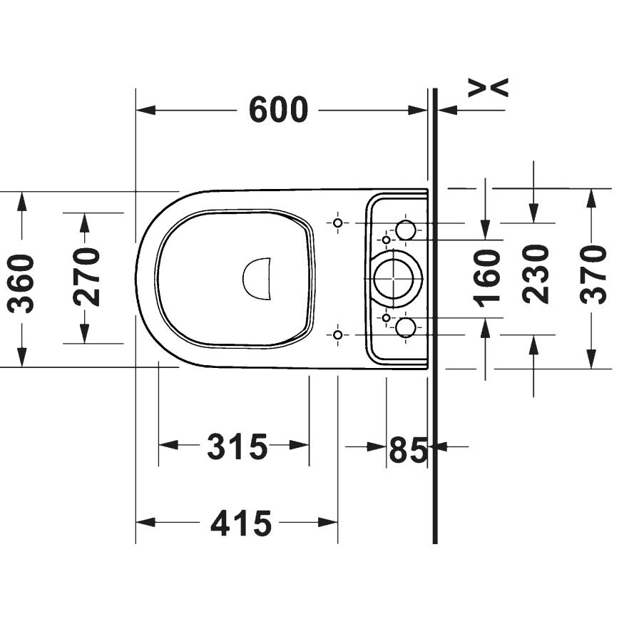 Duravit 20600900002 - WC kombi D-CODE keramika/lesklá biela