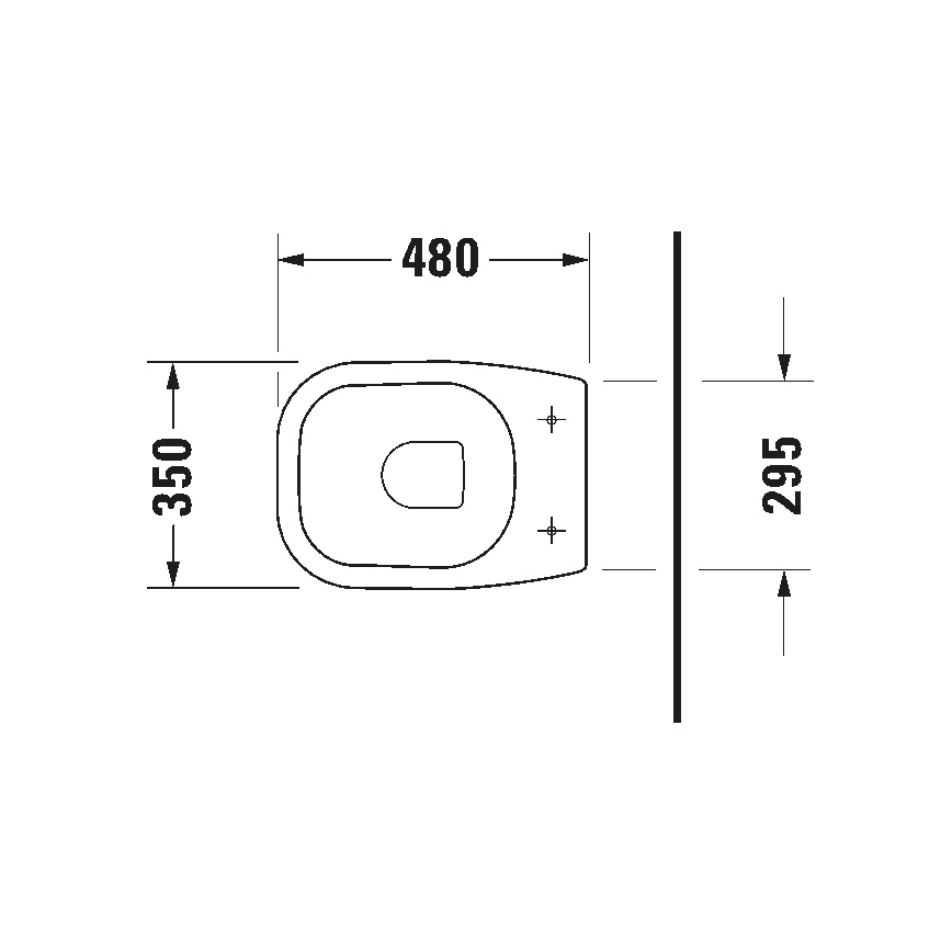 Duravit 21080900002 - Voľne stojace WC D-CODE keramika/lesklá biela