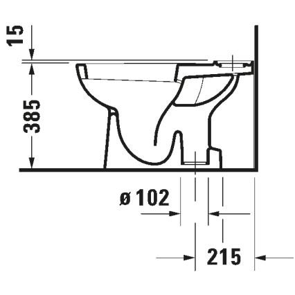 Duravit 21110100002 - kombinované WC D-CODE keramika/lesklá biela