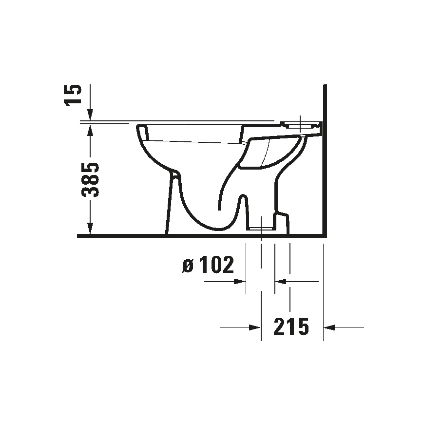 Duravit 21110100002 - kombinované WC D-CODE keramika/lesklá biela