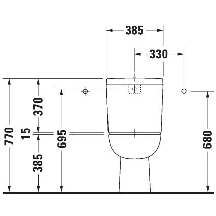 Duravit 21110100002 - kombinované WC D-CODE keramika/lesklá biela