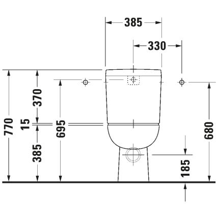 Duravit 21110900002 - WC kombi D-CODE keramika/lesklá biela