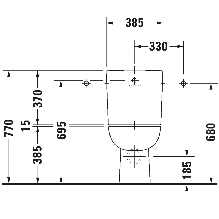 Duravit 21110900002 - WC kombi D-CODE keramika/lesklá biela