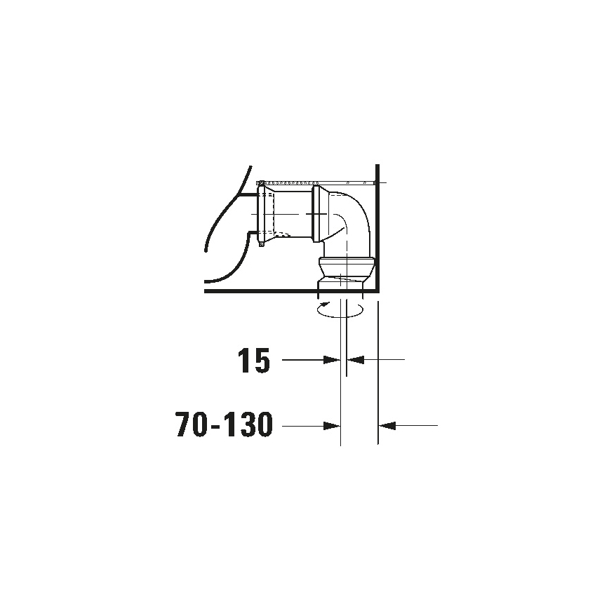 Duravit 21180900002 - WC kombi D-CODE keramika/lesklá biela