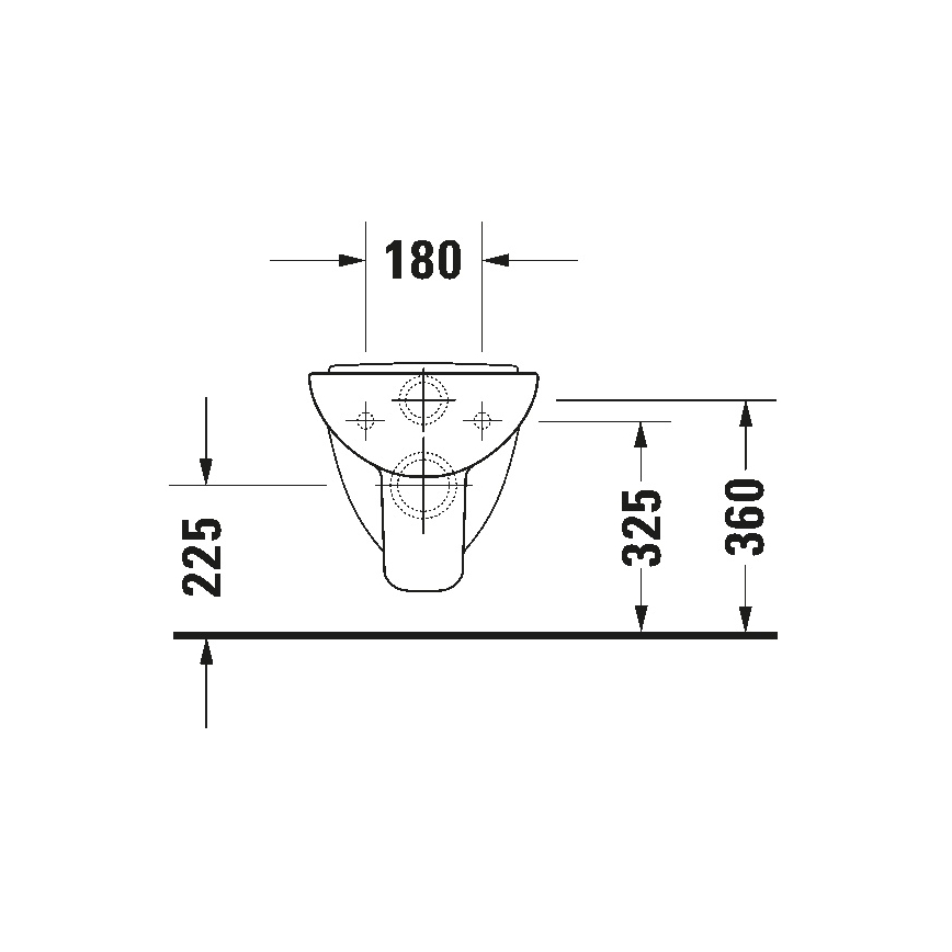 Duravit 22110900002 - Závesné WC D-CODE keramika/lesklá biela