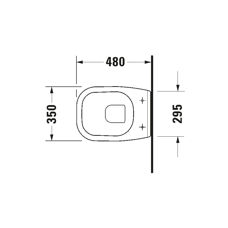 Duravit 22110900002 - Závesné WC D-CODE keramika/lesklá biela