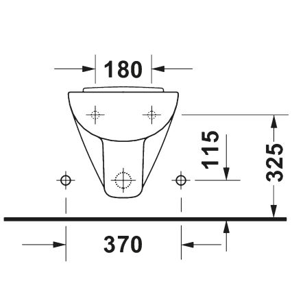Duravit 22371500002 - Závesný bidet D-CODE keramika/lesklá biela