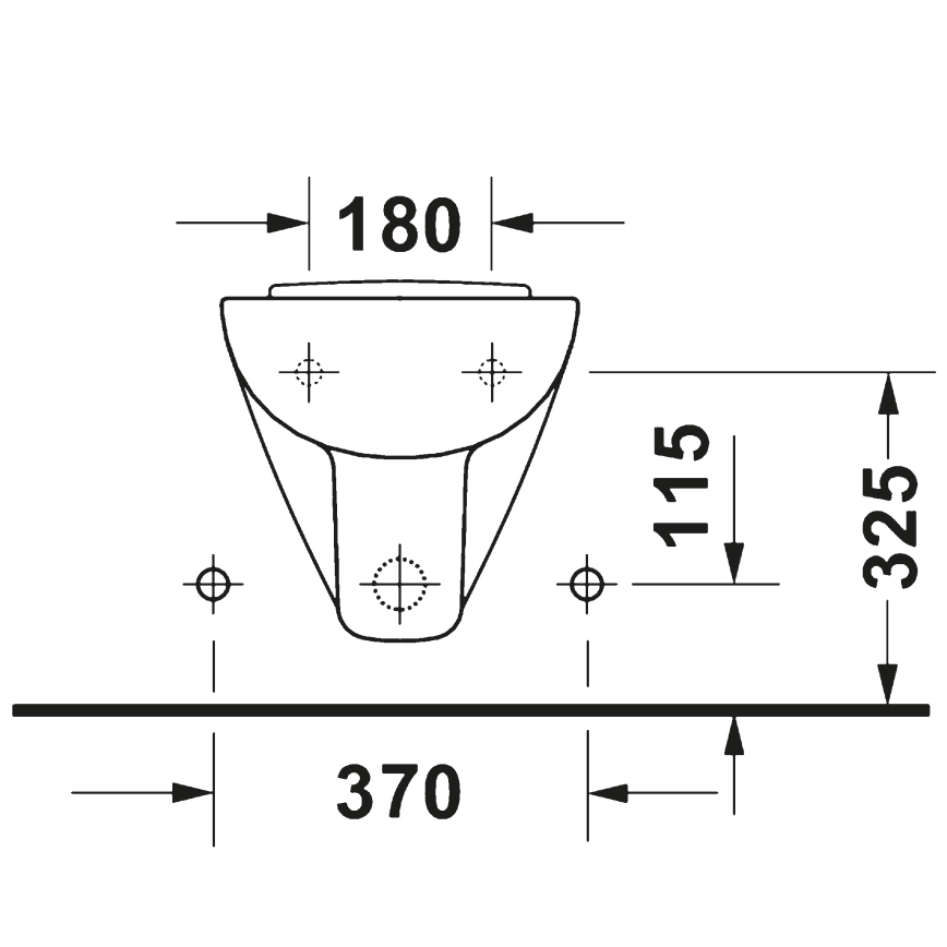 Duravit 22371500002 - Závesný bidet D-CODE keramika/lesklá biela
