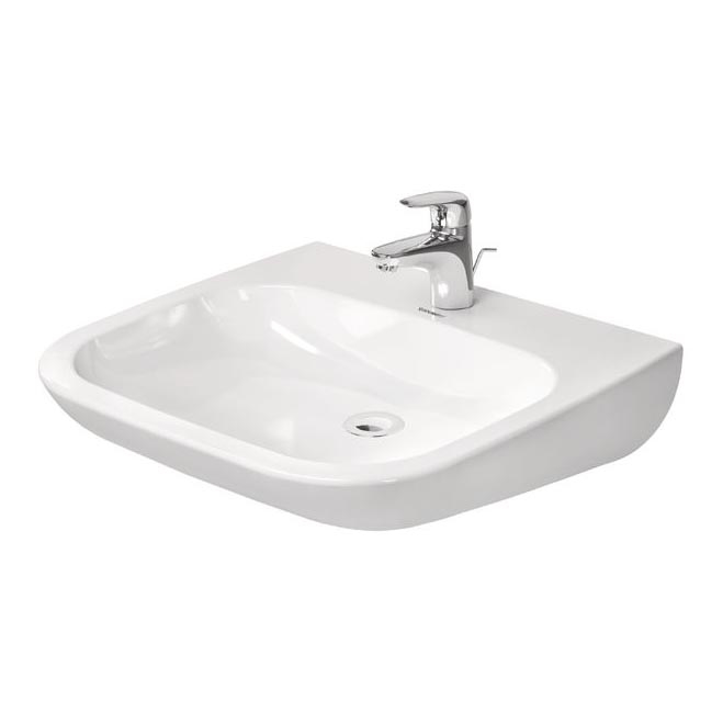 Duravit 23136000002 - Závesné umývadlo D-CODE 60x55 cm keramika/lesklá biela