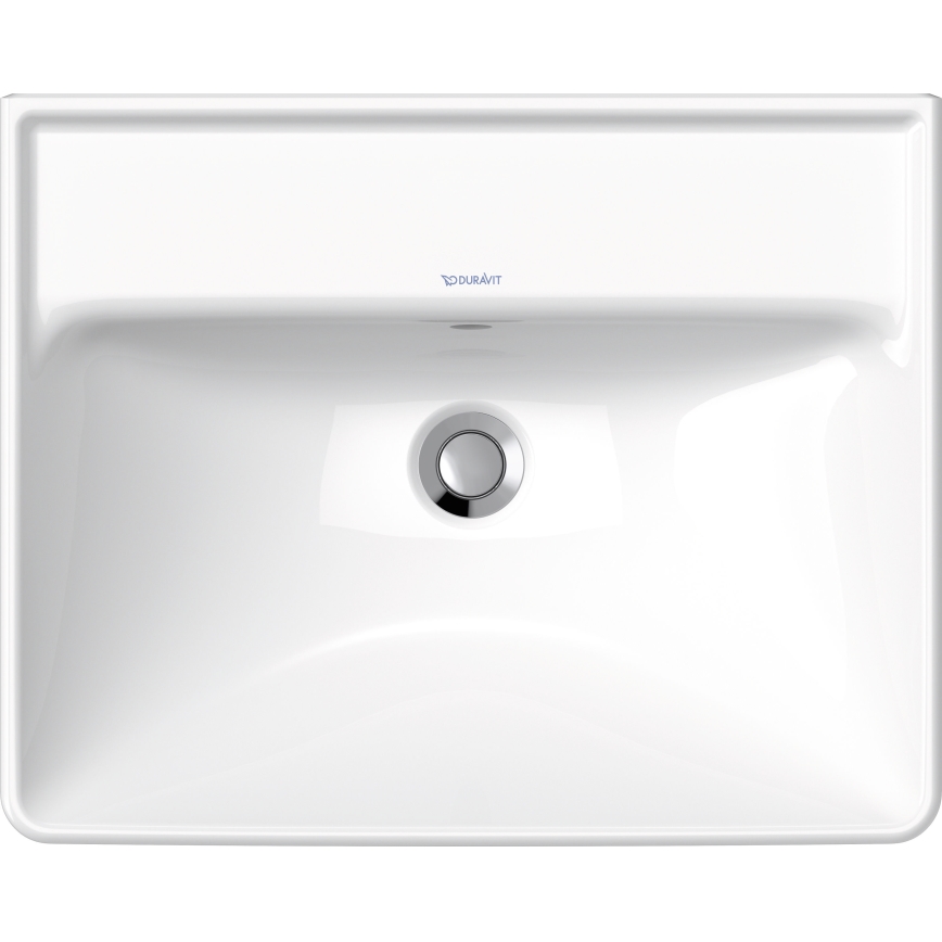 Duravit 2366550060 - Závesné umývadlo D-NEO 55 × 44 cm, keramika, lesklá biela