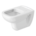Duravit 25700920002 - Závesné bezokrajové WC D-CODE, keramika / lesklá biela
