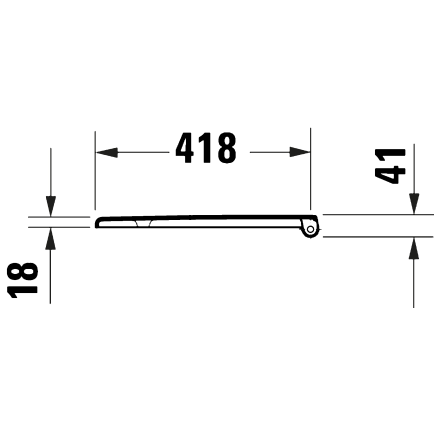Duravit 28210000 - WC sedátko D-CODE 37,4x43,3 cm biela