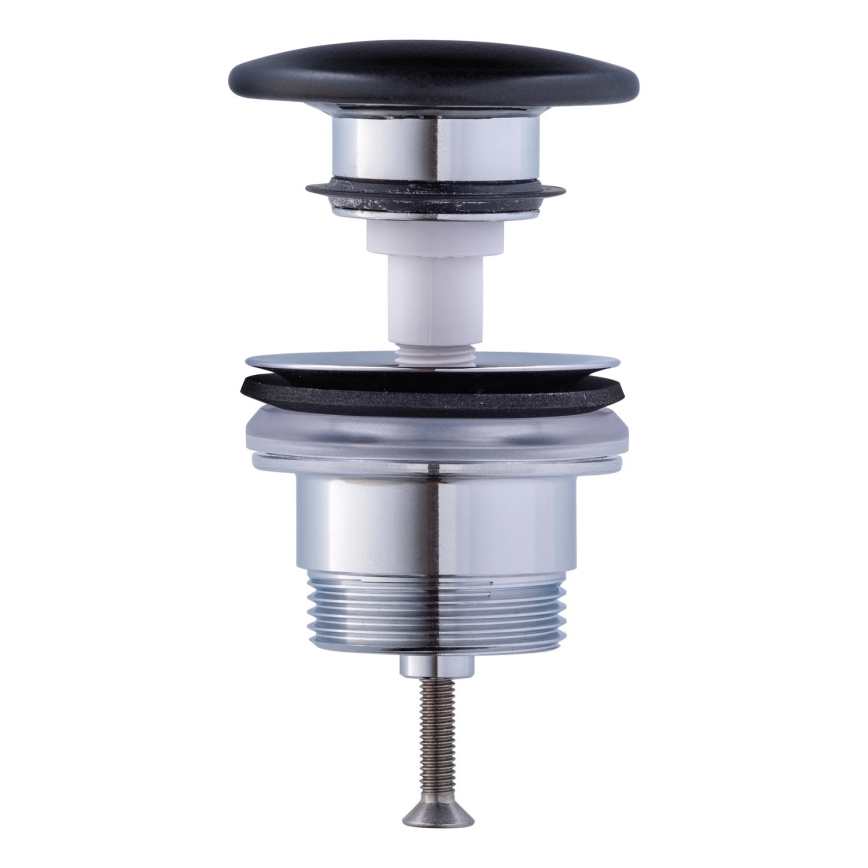 Duravit 50791300 - Umývadlová výpusť PUSH-OPEN priemer 6,5 cm matný antracit